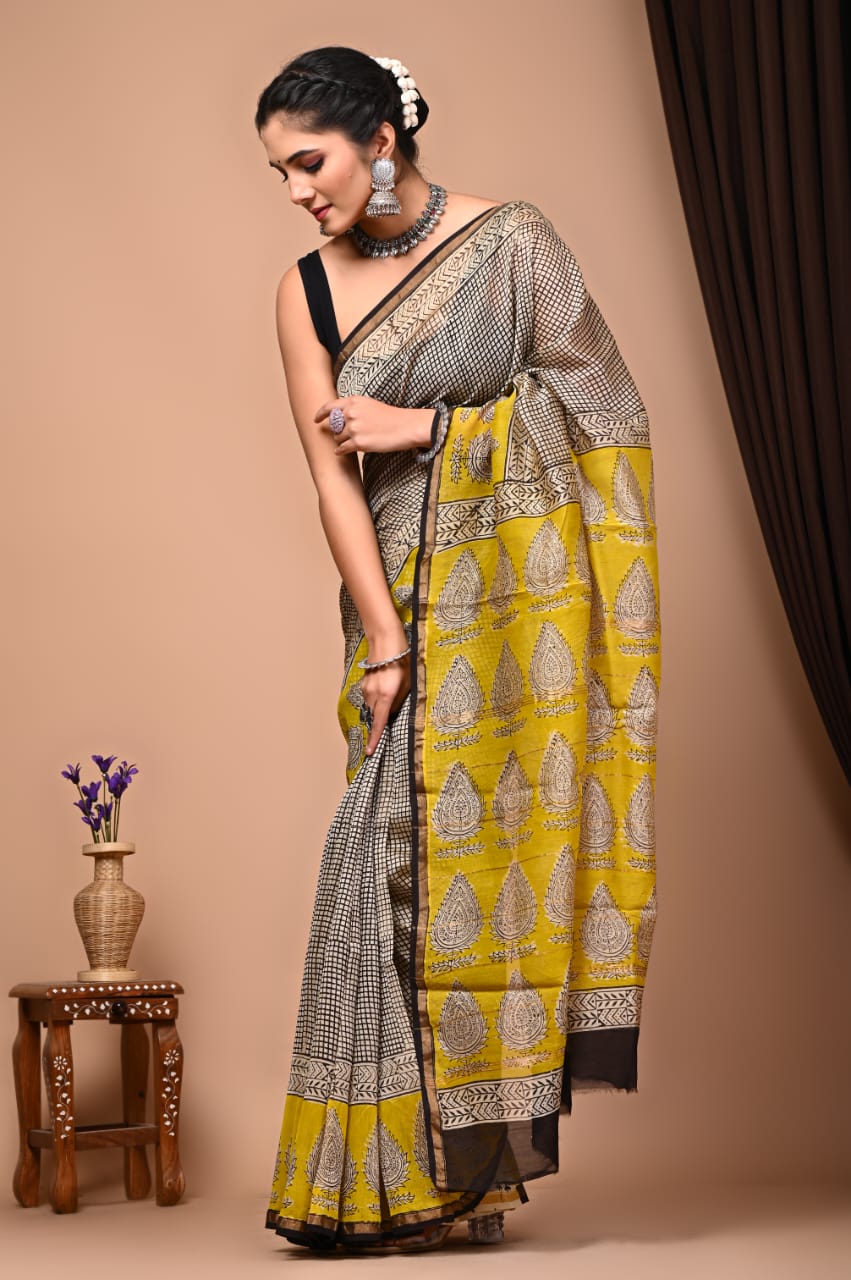 Premium Cotton Saree - The Pyt Store