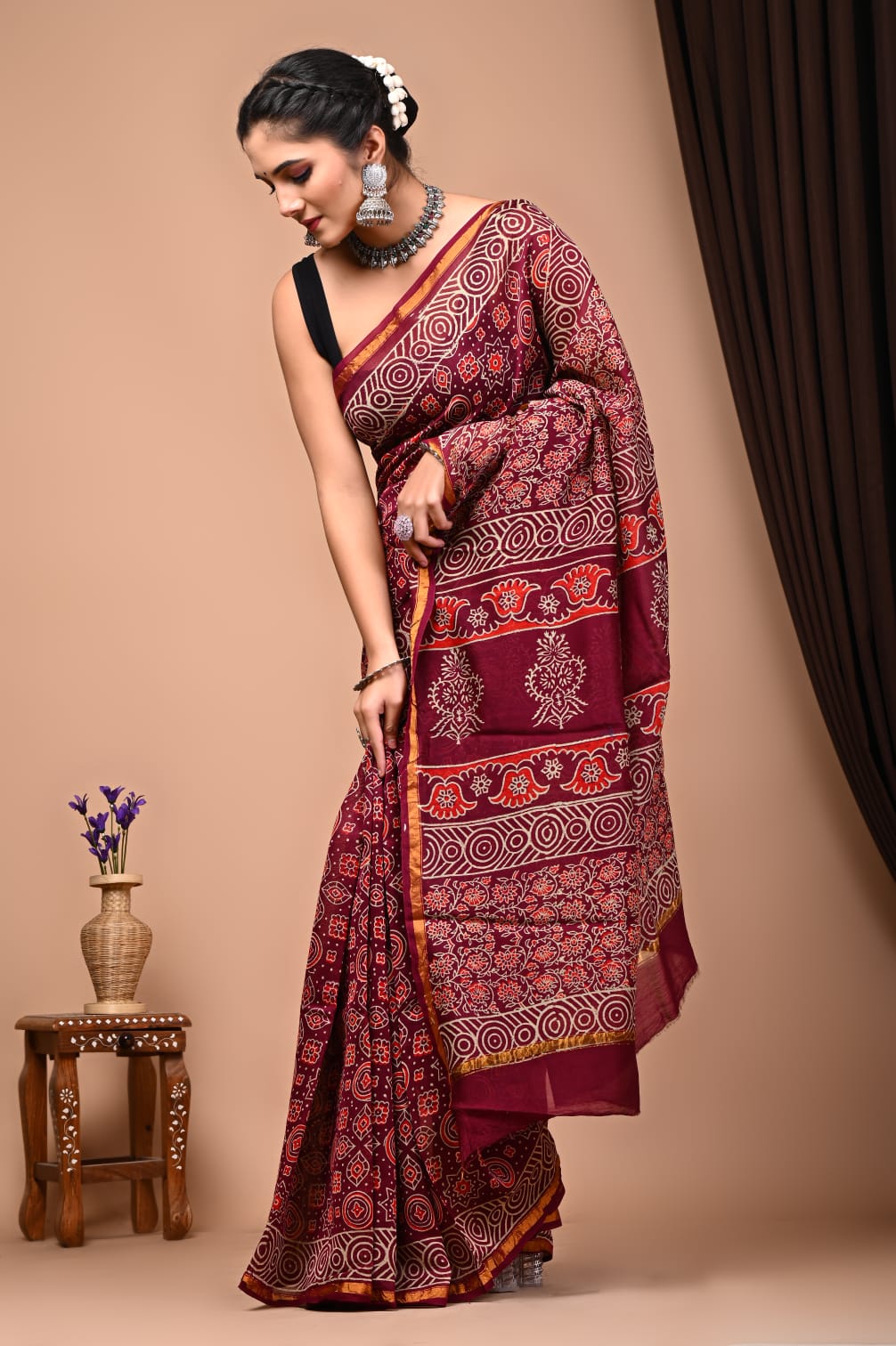 Premium Cotton Saree - The Pyt Store