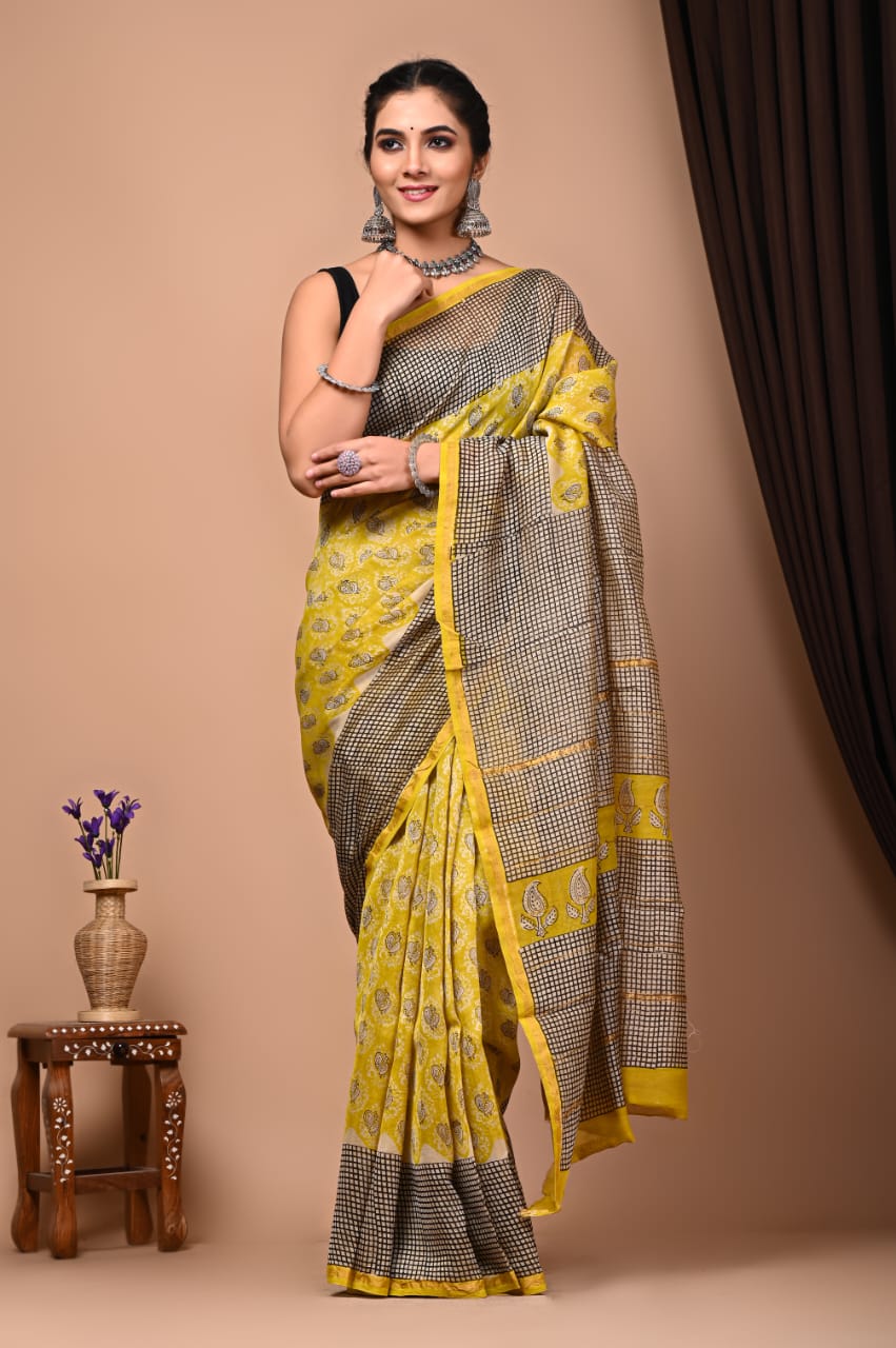 Premium Cotton Saree - The Pyt Store