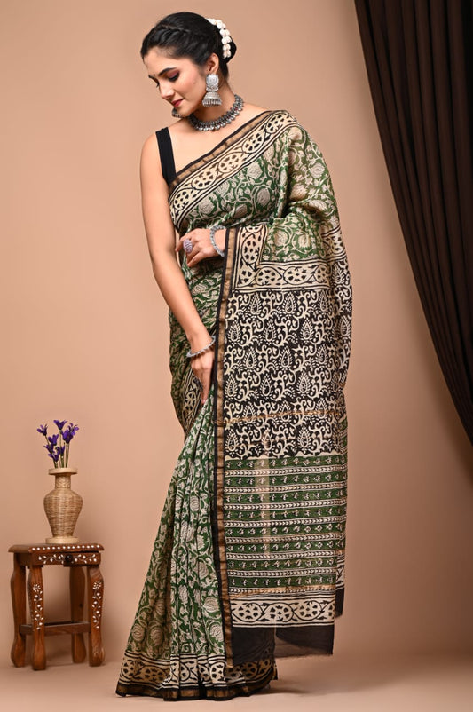 Premium Cotton Saree - The Pyt Store