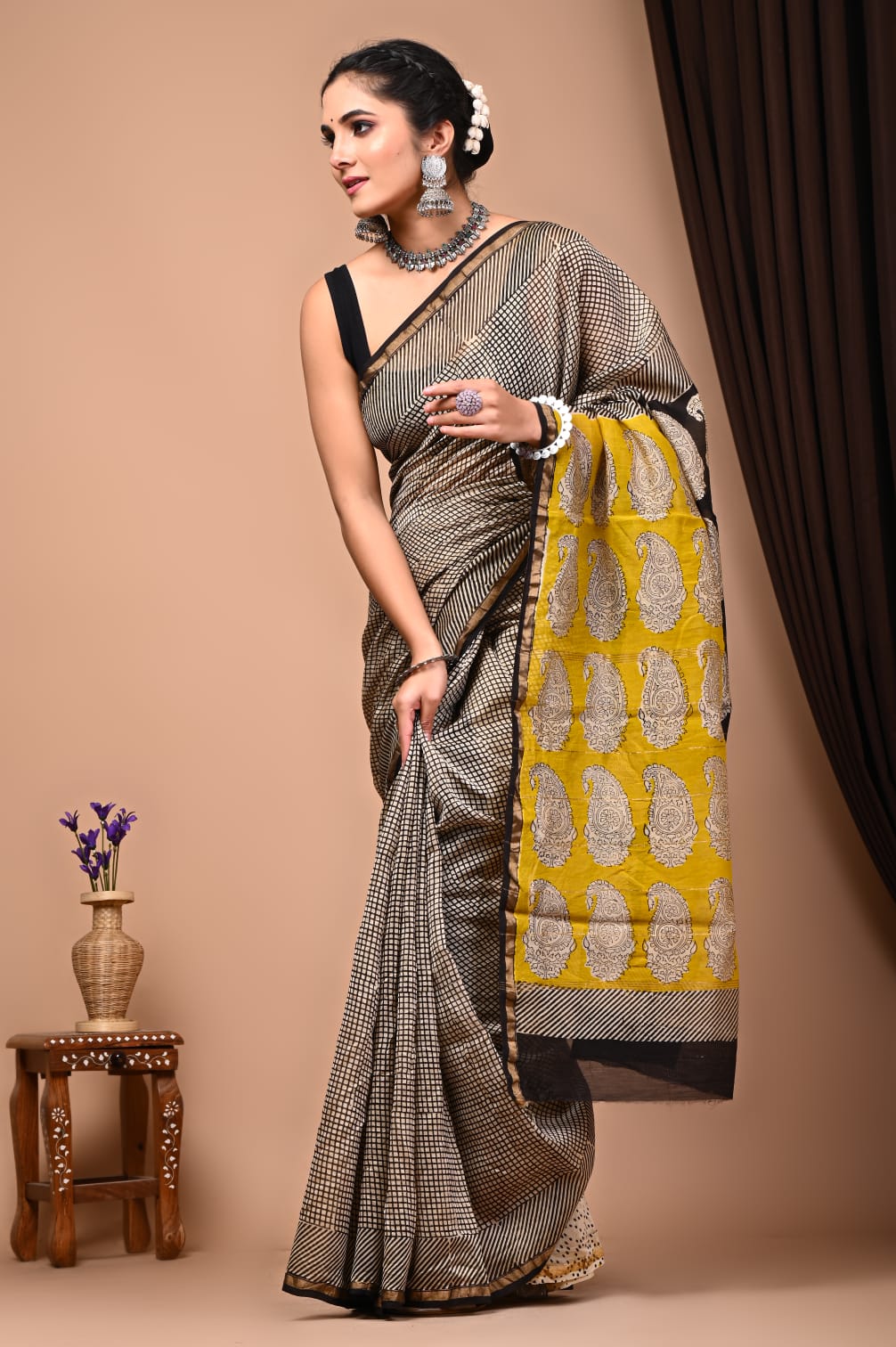 Premium Cotton Saree - The Pyt Store