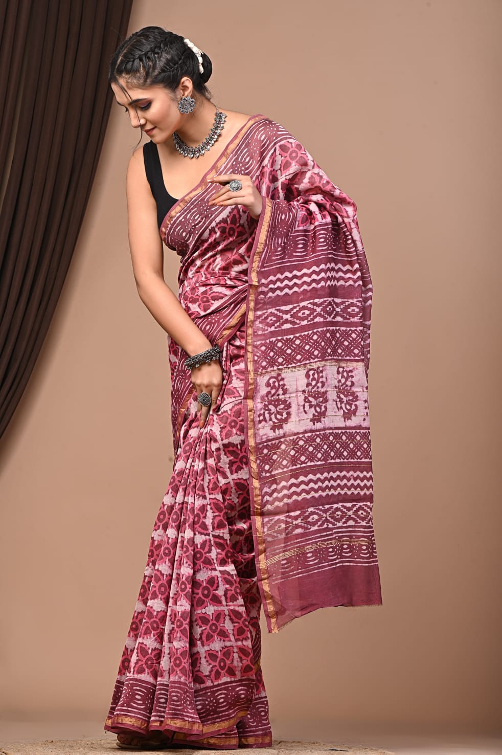 Premium Cotton Saree - The Pyt Store