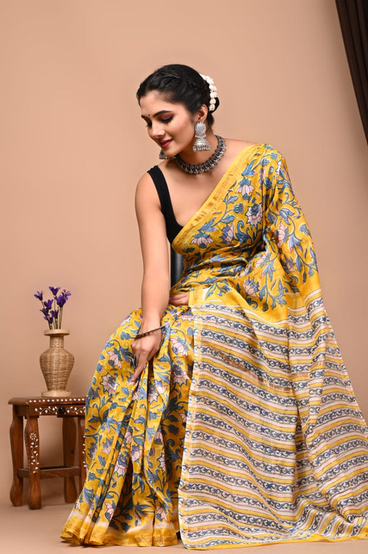 Premium Cotton Saree - The Pyt Store