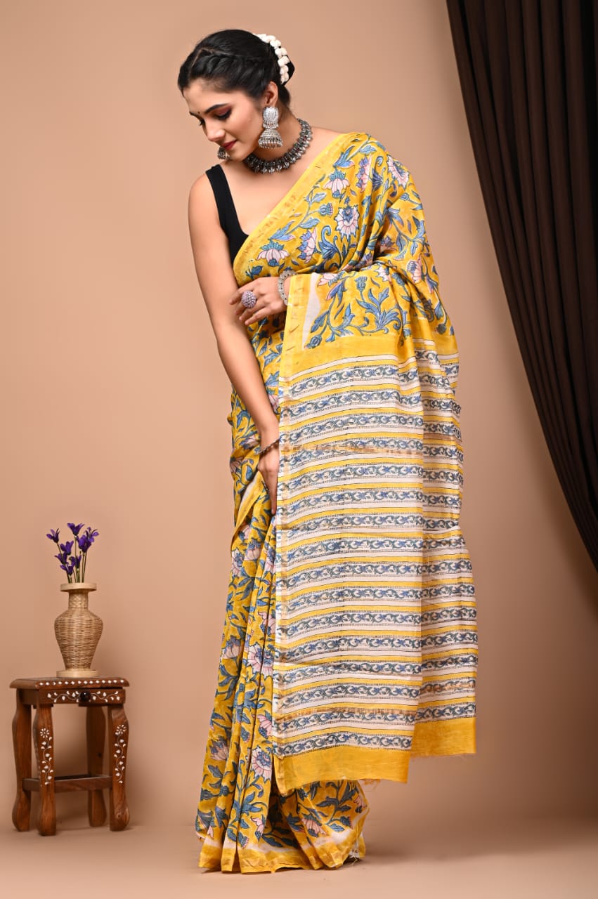 Premium Cotton Saree - The Pyt Store