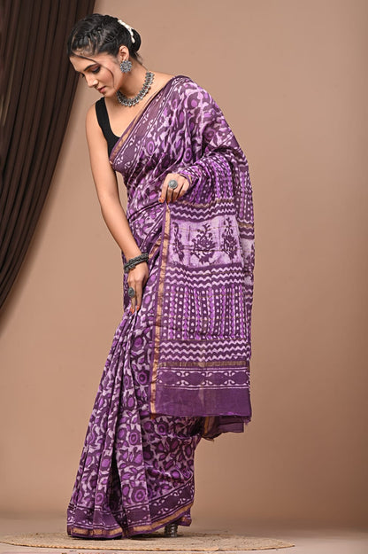 Premium Cotton Saree - The Pyt Store