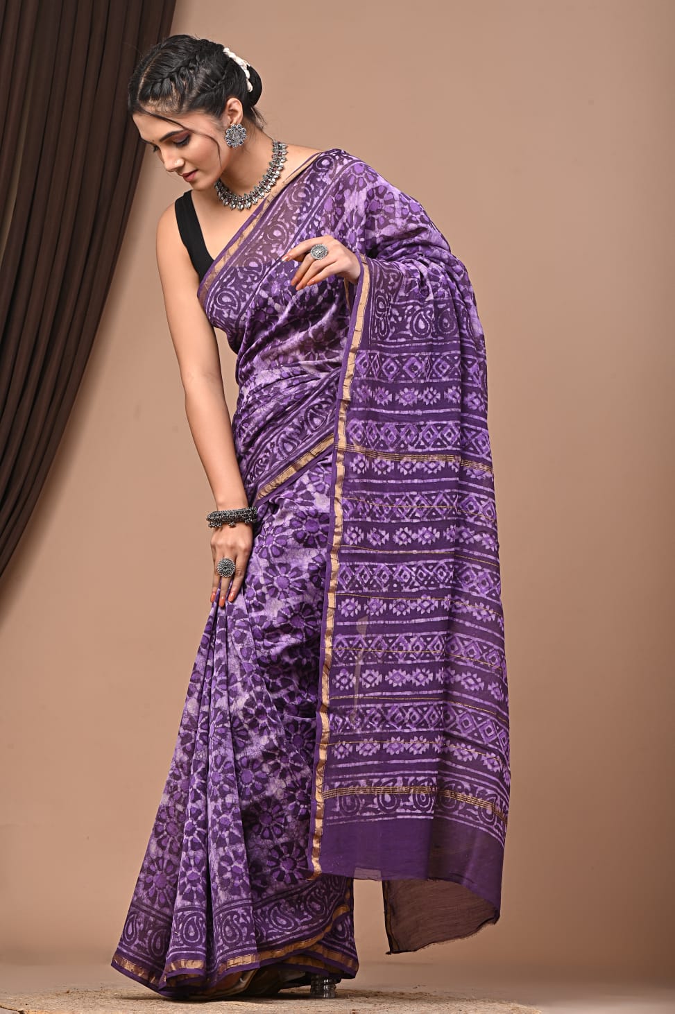 Premium Cotton Saree - The Pyt Store