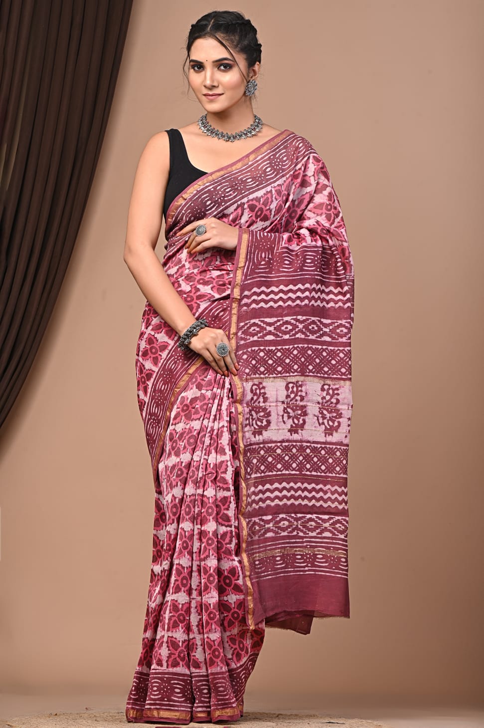 Premium Cotton Saree - The Pyt Store