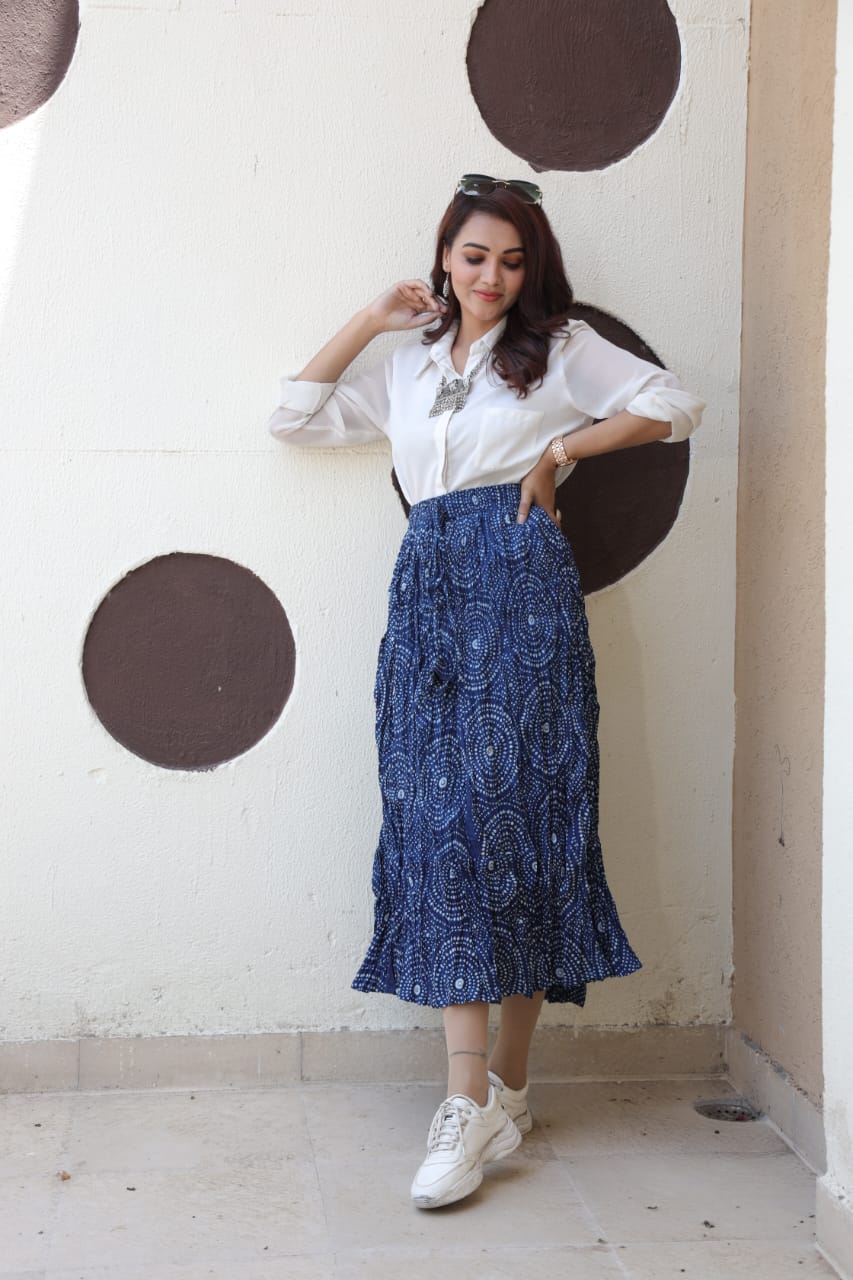 Handblock skirt - The Pyt Store