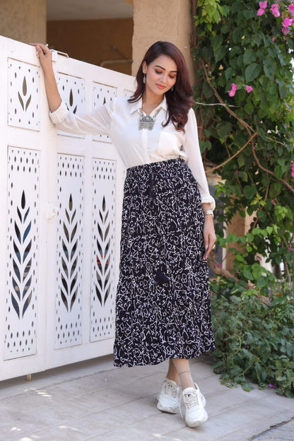 Handblock skirt - The Pyt Store