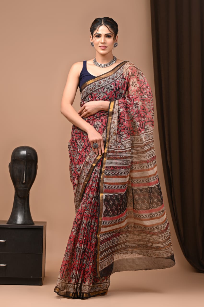 Pure Kota Doriya Saree - The Pyt Store