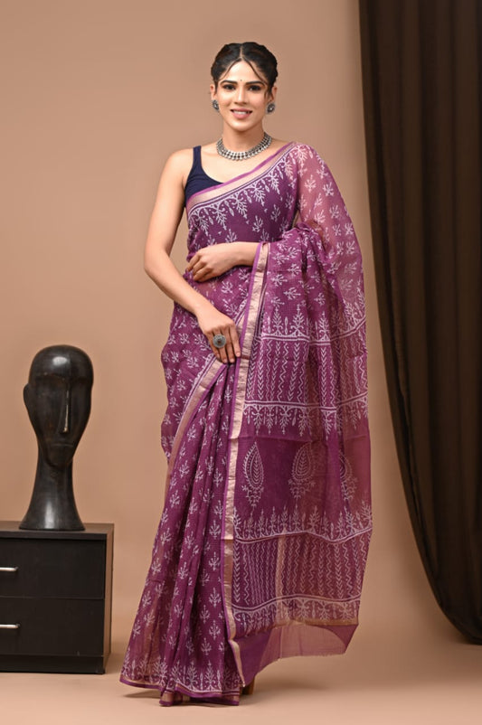 Pure Kota Doriya Saree - The Pyt Store