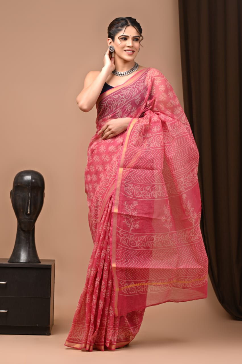 Pure Kota Doriya Saree - The Pyt Store