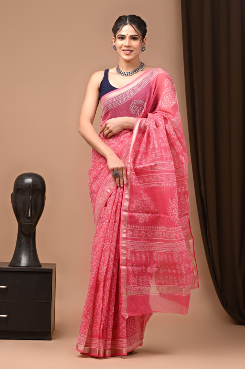 Pure Kota Doriya Saree - The Pyt Store