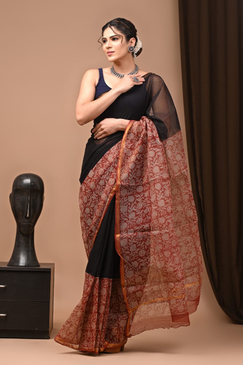 Pure Kota Doriya Saree - The Pyt Store