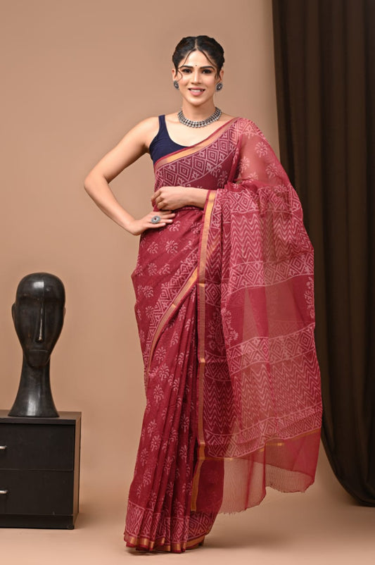 Pure Kota Doriya Saree - The Pyt Store