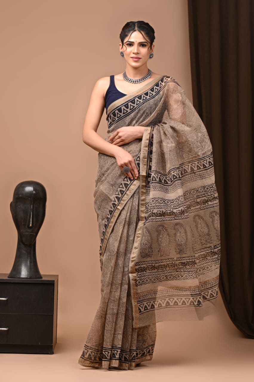 Pure Kota Doriya Saree - The Pyt Store