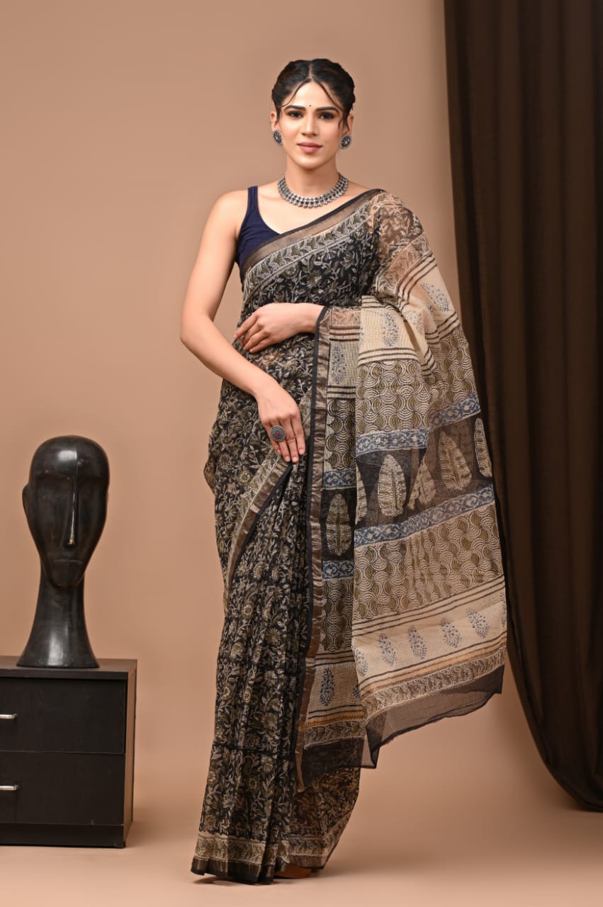 Pure Kota Doriya Saree - The Pyt Store