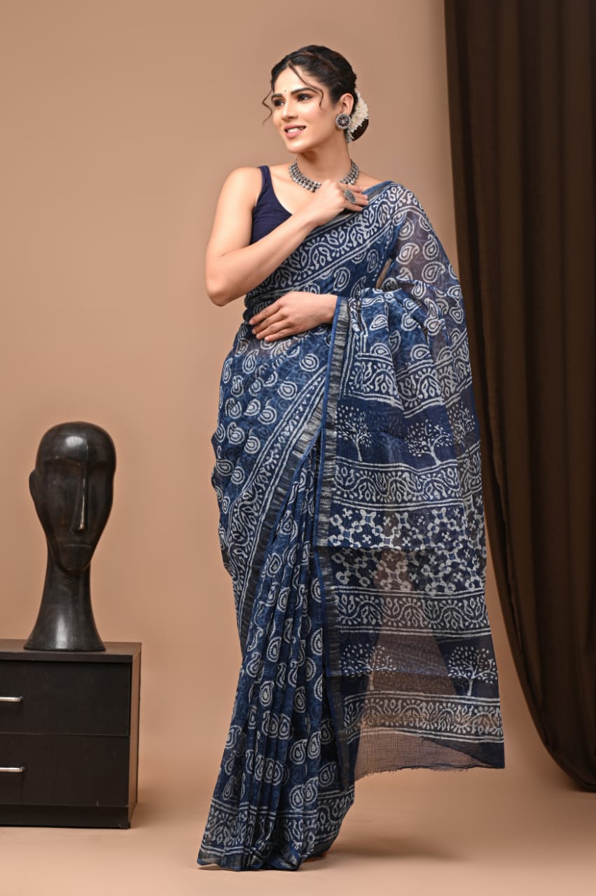 Pure Kota Doriya Saree - The Pyt Store