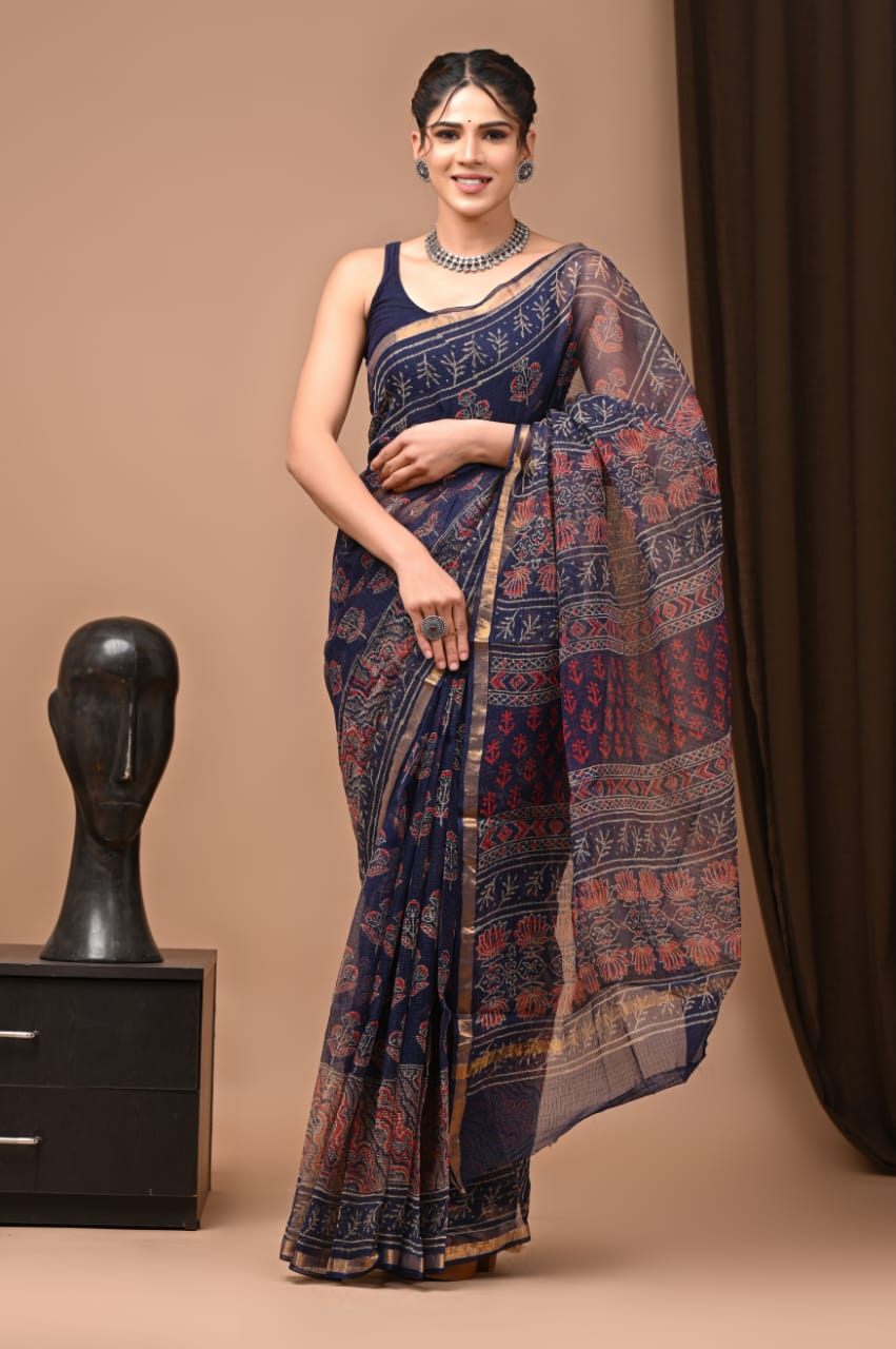 Pure Kota Doriya Saree - The Pyt Store