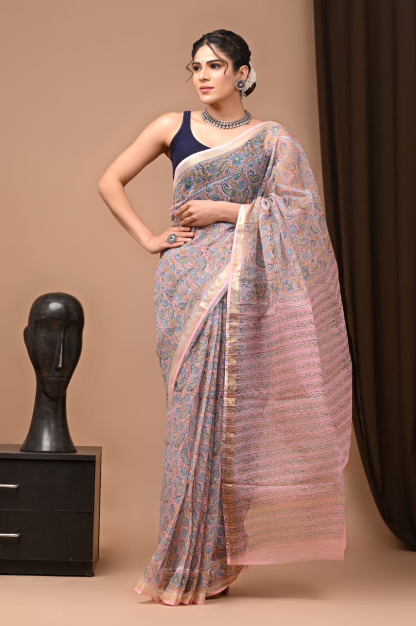 Pure Kota Doriya Saree - The Pyt Store