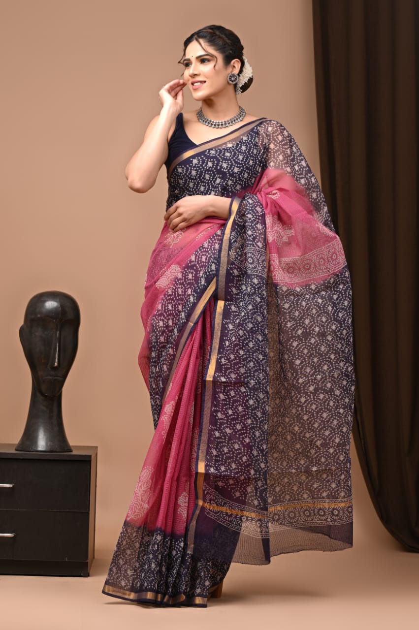 Pure Kota Doriya Saree - The Pyt Store