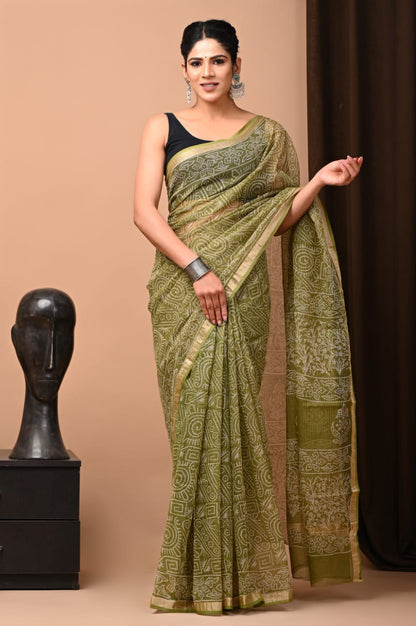 Pure Kota Doriya Saree - The Pyt Store