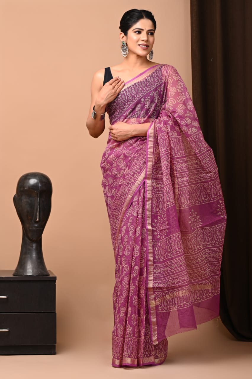 Pure Kota Doriya Saree - The Pyt Store