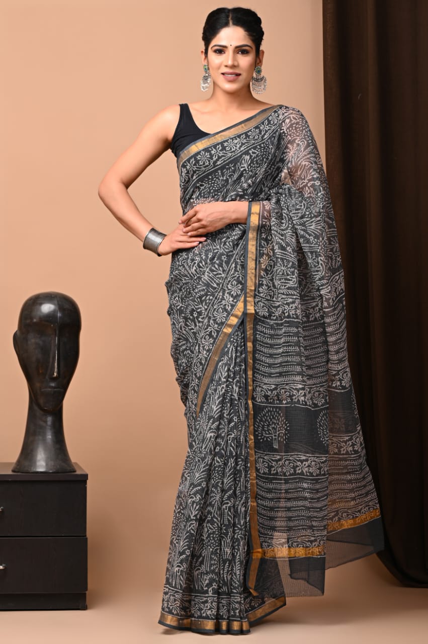 Pure Kota Doriya Saree - The Pyt Store