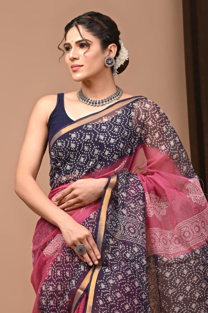 Pure Kota Doriya Saree - The Pyt Store