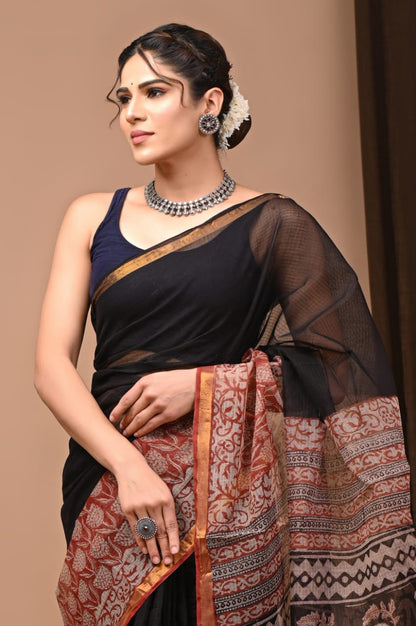 Pure Kota Doriya Saree - The Pyt Store