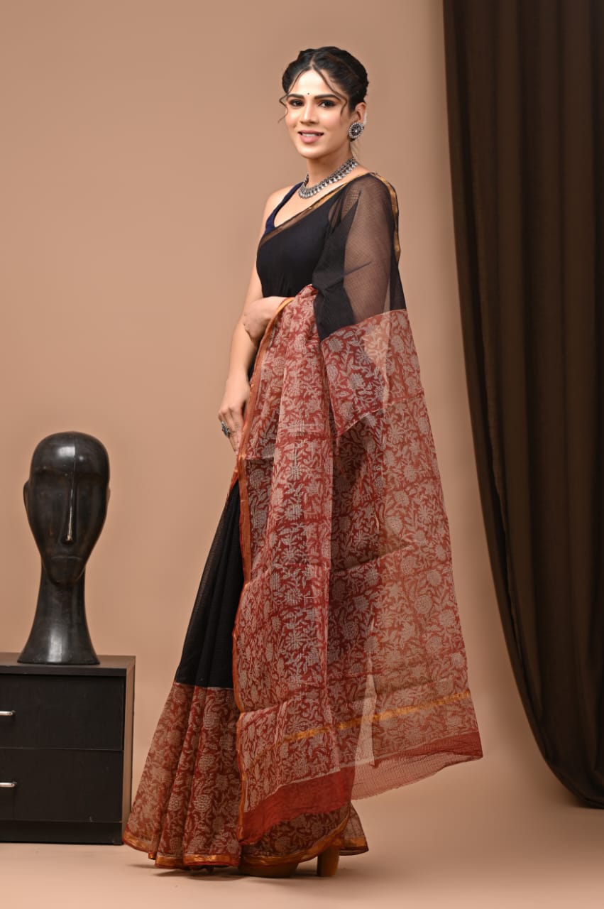 Pure Kota Doriya Saree - The Pyt Store