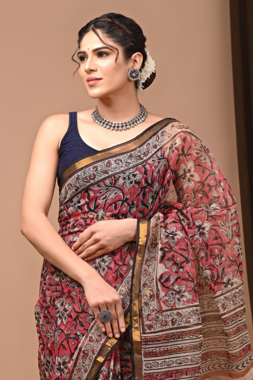 Pure Kota Doriya Saree - The Pyt Store