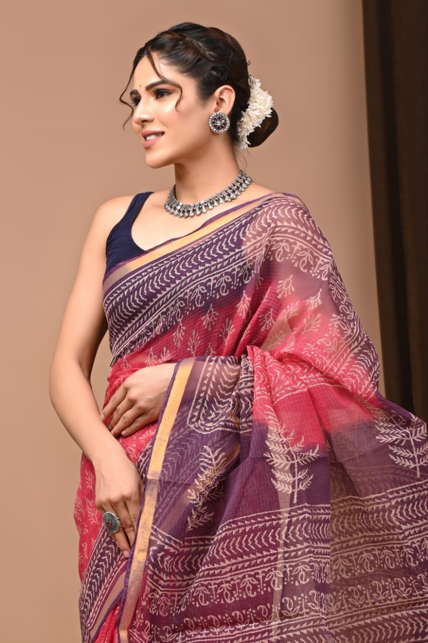 Pure Kota Doriya Saree - The Pyt Store