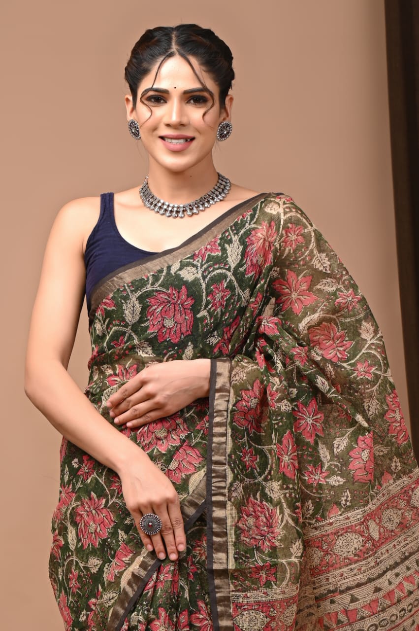 Pure Kota Doriya Saree - The Pyt Store