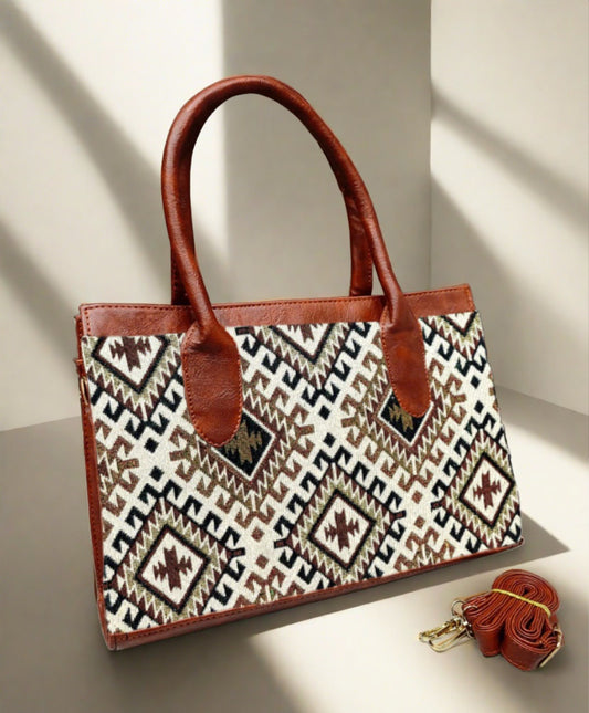 Jacquard handbag - The Pyt Store