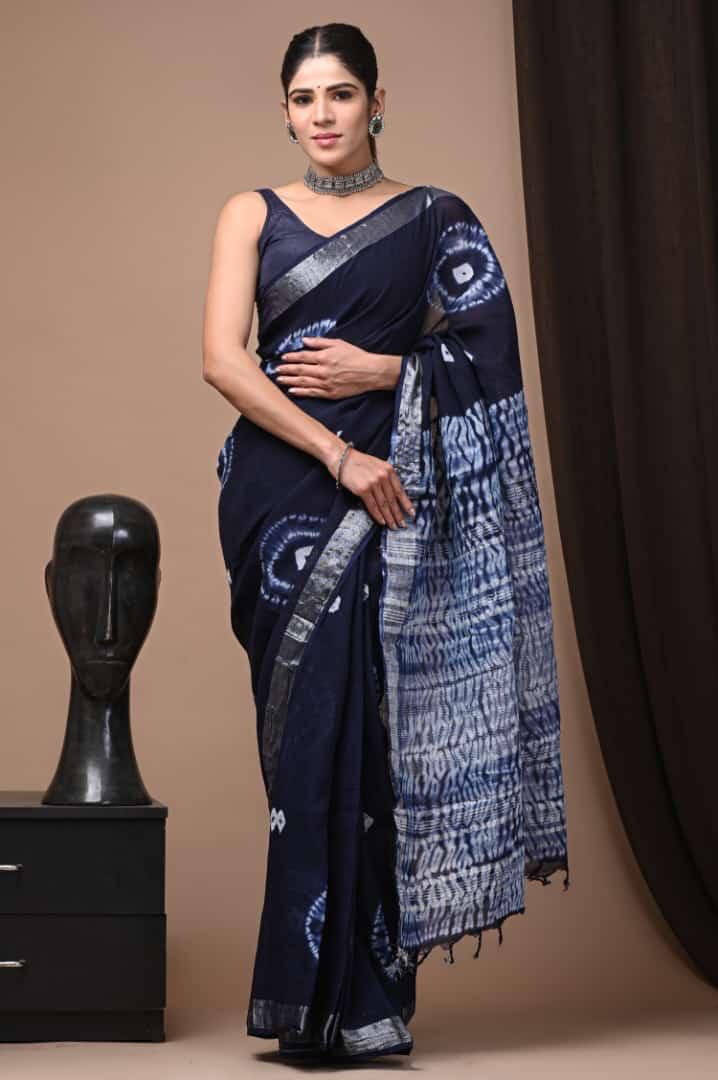 Pure Linen Saree - The Pyt Store