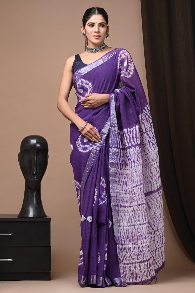 Pure Linen Saree - The Pyt Store