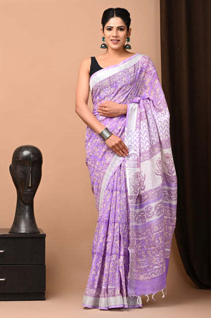 Pure Linen Saree - The Pyt Store