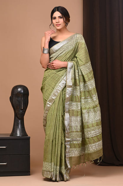 Pure Linen Saree - The Pyt Store