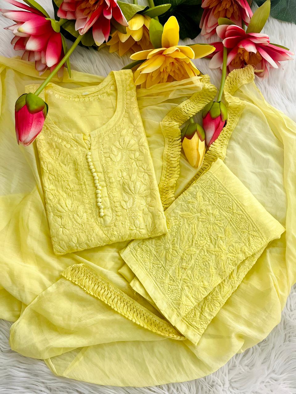 Chikankari Set - The Pyt Store