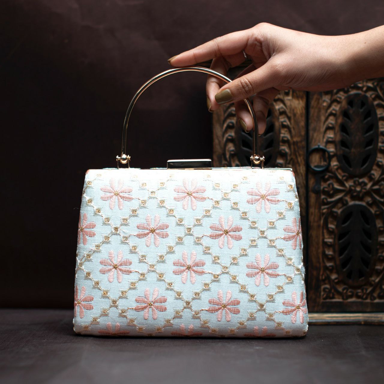 Designer Fabric Clutch - The Pyt Store