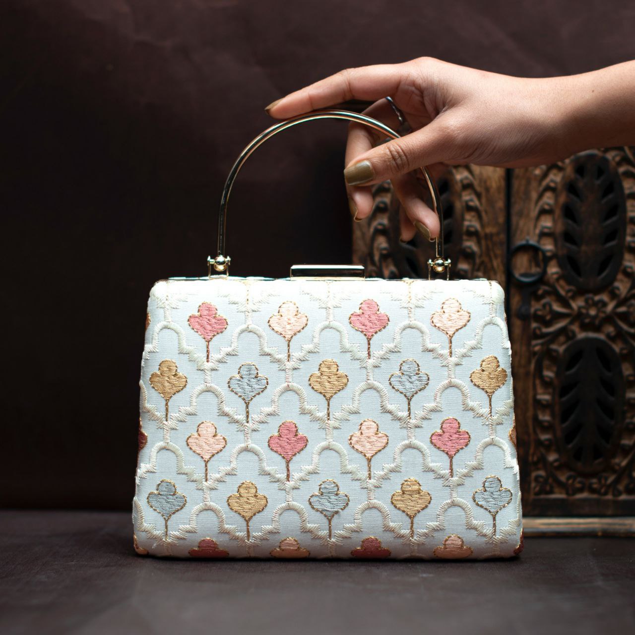 Designer Fabric Clutch - The Pyt Store